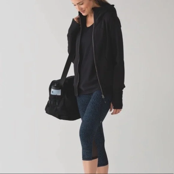 Lululemon Free Runner Crop (19") Shatter Weave Desert Teal Alberta Lake … - Picture 2 of 12